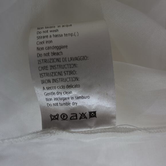 Giambattista Valli RESORT 2014 Off White Cotton Silk Blend Mini Dress Size XS - Picture 12 of 16